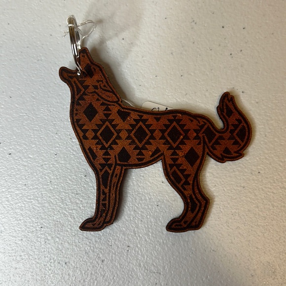 Leather keychain - Picture 1 of 2